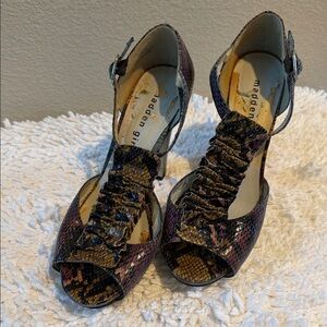 Madden Girl Snakeskin Pattern Heels